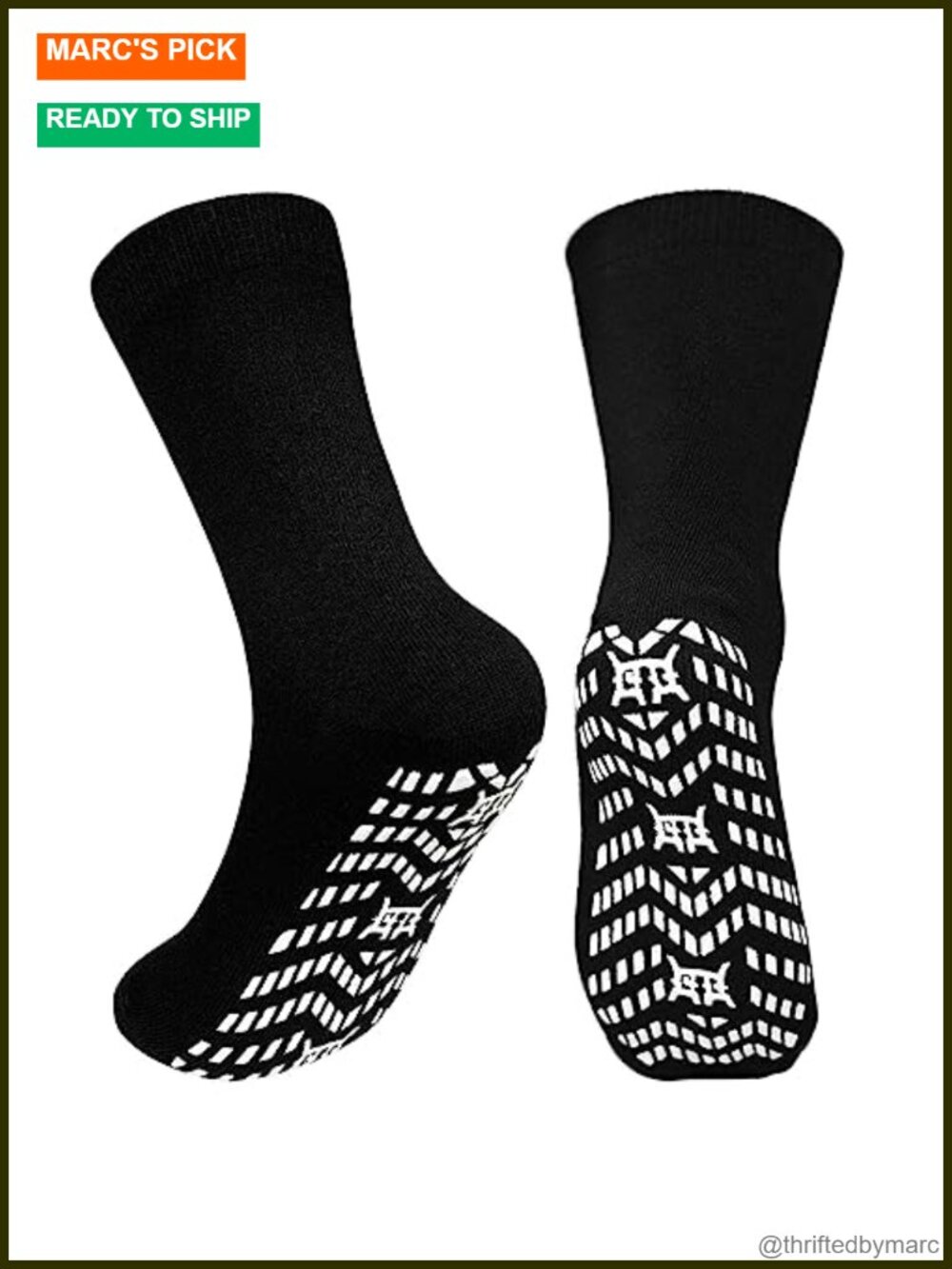 Non Slip Grip Socks Anti Skid Crew Grippy Socks for Yoga Pilates